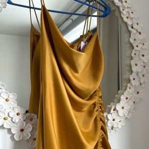 NWT BHLDN Jennings Slit Maxi in Mustard